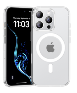 Ốp Lưng iPhone Trong Suốt Viền Dẻo & Chống Ố Tích Hợp Sạc Từ Tính
