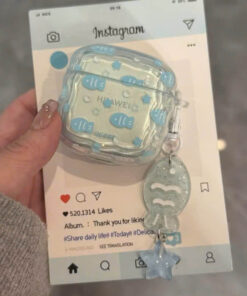 Ốp AirPods Aqua Jelly Charm Mochi Case - Phụ kiện iPhone dễ thương, trong trẻo Ốp AirPods Aqua Jelly Charm Mochi Case – Phụ kiện iPhone trong trẻo, đáng yêu và nổi bật