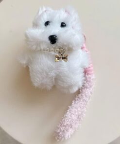 Ốp lưng AirPods Gấu Bông Top Dog Màu Trắng