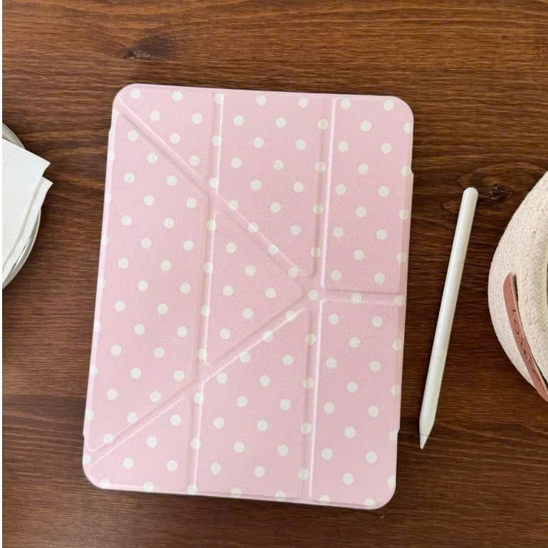 Ốp Lưng iPad Họa Tiết Chấm Bi – Thiết Kế Thanh Lịch Ốp Lưng iPad Họa Tiết Chấm Bi Màu Hồng