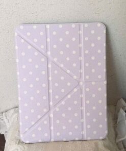Ốp Lưng iPad Họa Tiết Chấm Bi Màu Tím