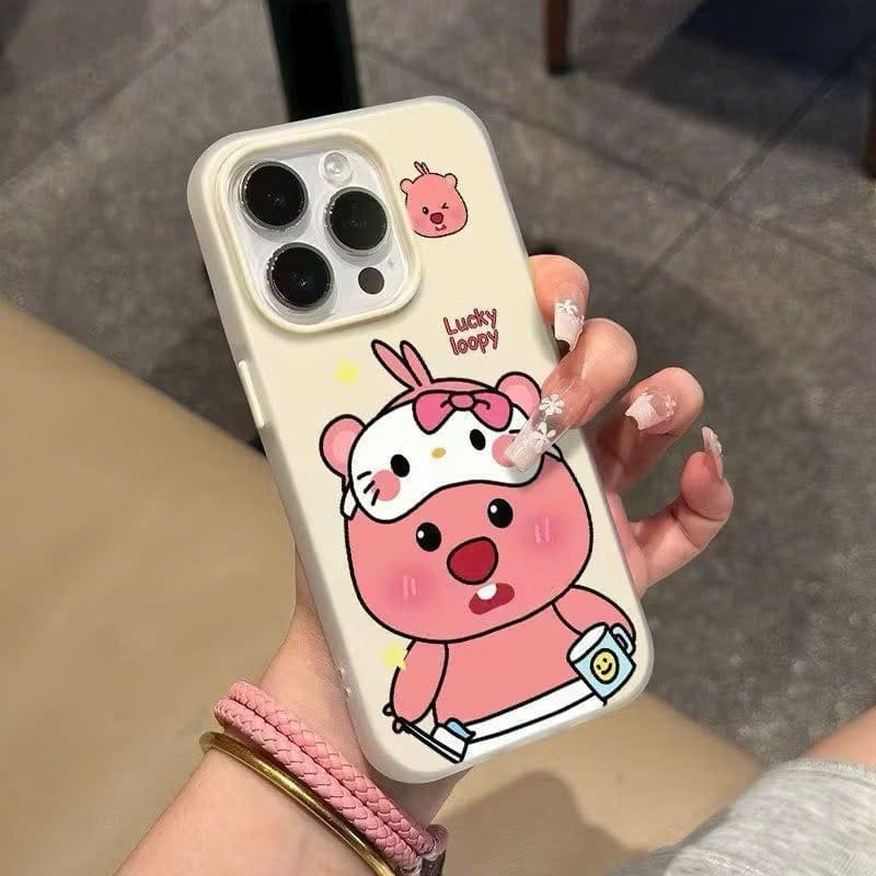 Ốp Lưng iPhone Loopy – Thiết Kế Cute Chống Sốc Toàn Diện Ốp lưng iPhone Loopy Màu Trắng