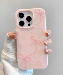 Alternative view of Ốp Lưng iPhone Nơ Dây Lụa – Thiết Kế Ribbon Balletcore Thanh Lịch, Chống Sốc Toàn Diện